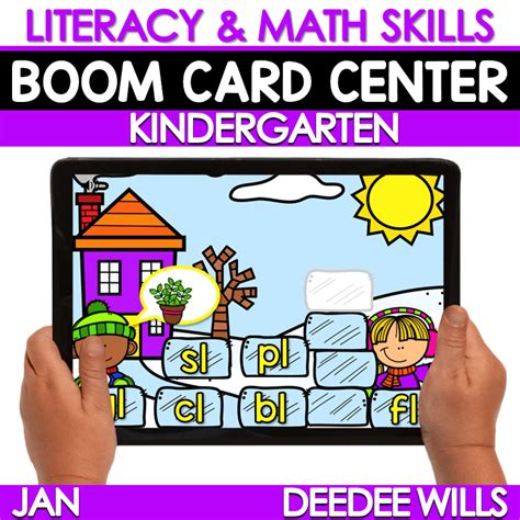 BOOM CARDS FOR KINDERGARTEN - JANUARY- BUNDLE - Mrs. Wills Kindergarten