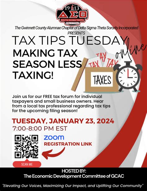 Tax Tips Tuesday! – Gwinnett County Alumnae Chapter | Delta Sigma Theta Sorority, Inc.