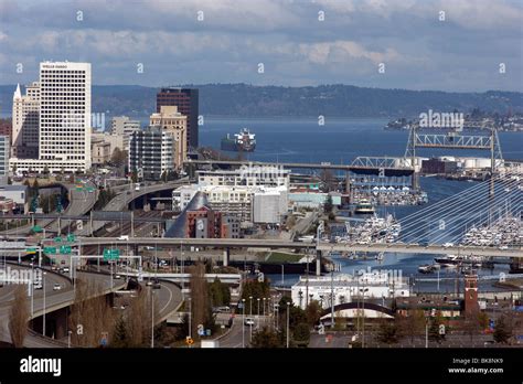 Downtown Tacoma Washington Skyline Stock Photo - Alamy