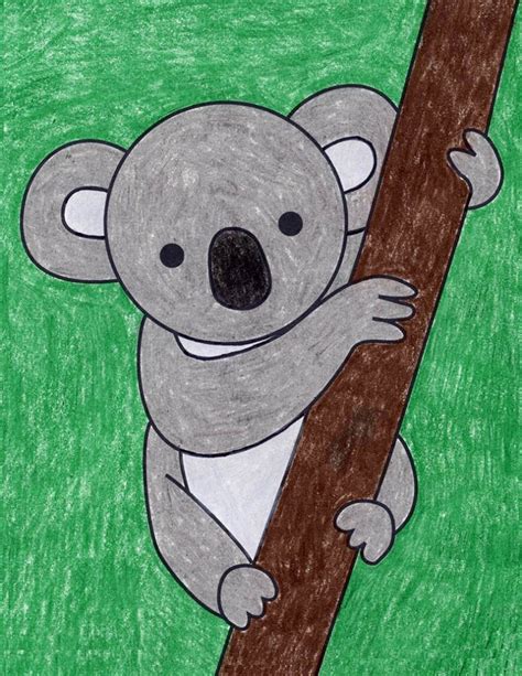 How to Draw an Easy Koala · Art Projects for Kids