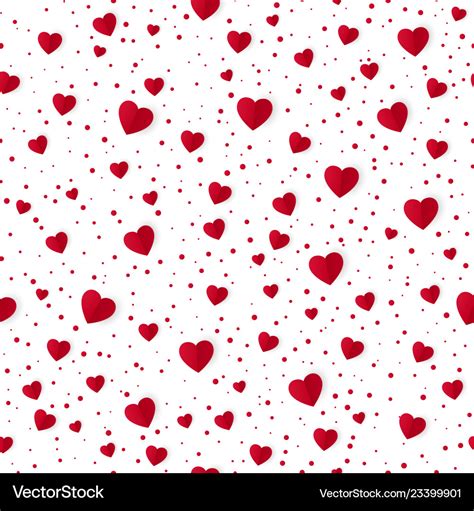 Abstract seamless heart pattern background paper Vector Image