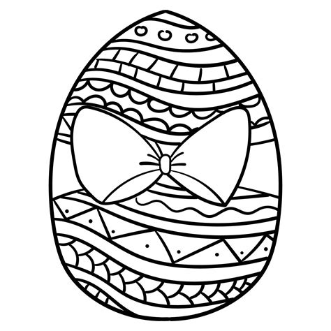 Detailed Easter Egg Coloring Pages