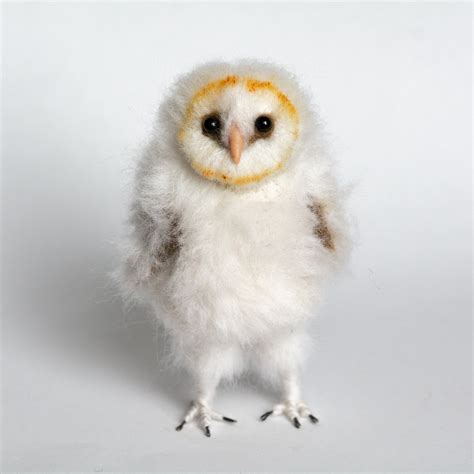 Baby Barn Owl, Needle Felted Baby Barn Owl, Needle Felted Barn Owl ...