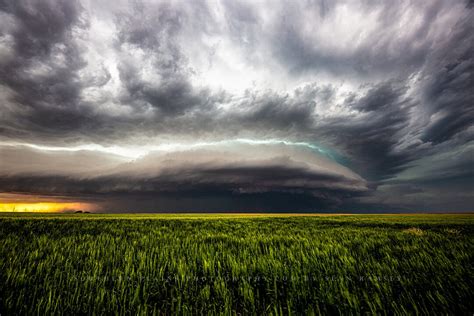 Storm Photography Print Picture of Supercell Thunderstorm Over Wheat ...