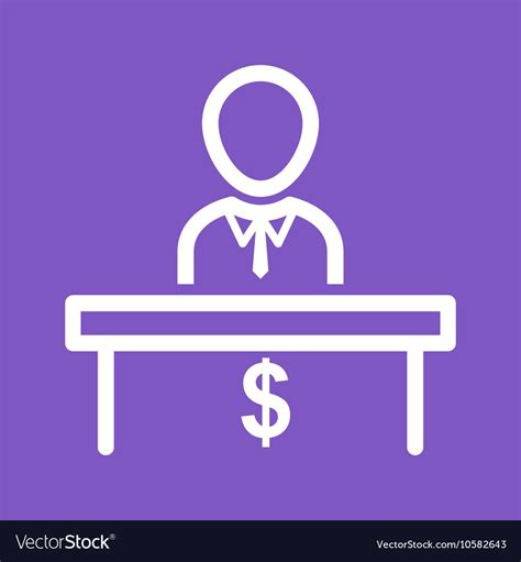 Cashier Royalty Free Vector Image - VectorStock