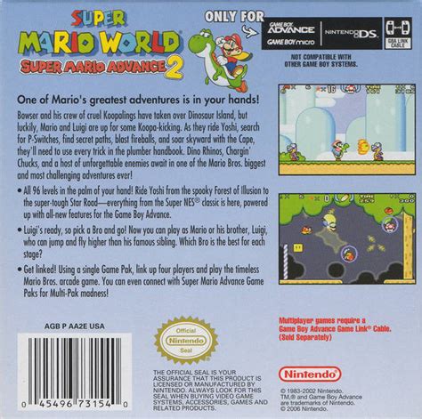 Super Mario World: Super Mario Advance 2 Box Shot for Game Boy Advance - GameFAQs