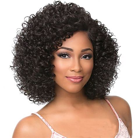 Short Jerry Curl Human Hair Wigs For Black Women - Parvaty.com