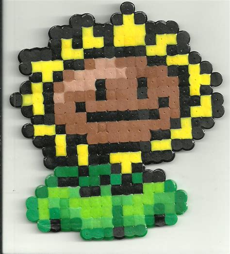 PVZ Sunflower by Ravenfox-Beadsprites on DeviantArt