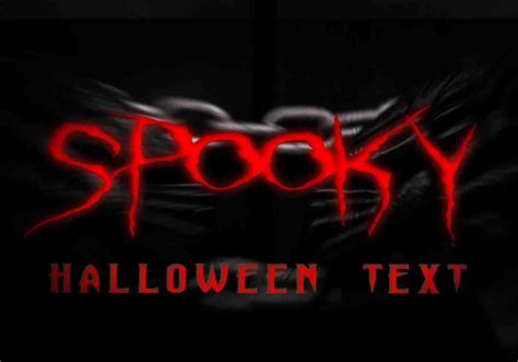 Spooky Halloween Text PSD - Free Photoshop Brushes at Brusheezy!