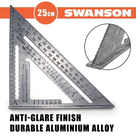 Swanson NA202 Metric Speed Square - 25cm Carpentry Roofing Rafter Angle 38987102028 | eBay