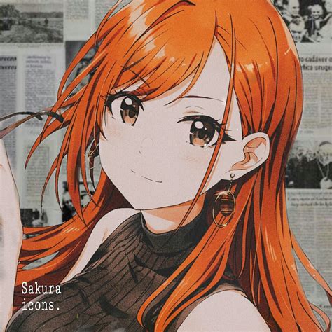 Orange Hair Anime Girl Pfp