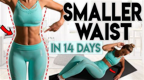 SMALLER WAIST and LOSE BELLY FAT in 14 Days | Home Workout - YouTube