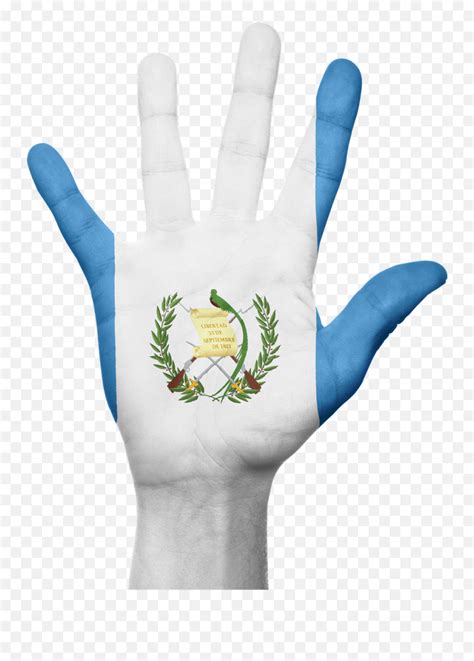 Guatemala Flag Hand National Fingers - Bandera De Guatemala Emoji,Guatemalan Flag Emoji - free ...