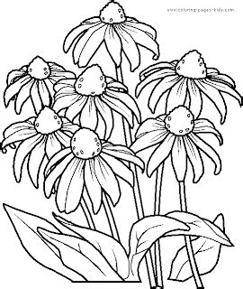 Printable Flower Coloring Pages - Flower Coloring Page