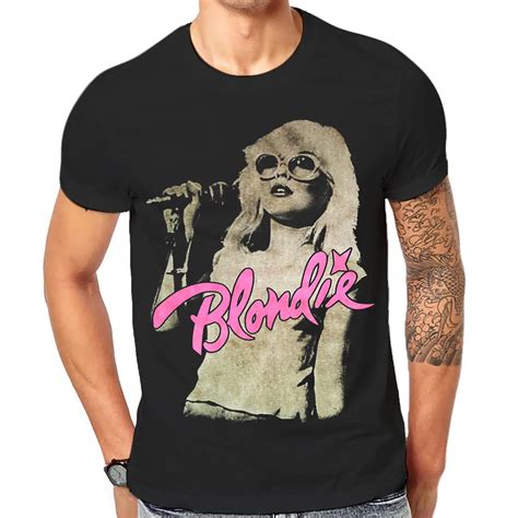 Blondie Tee Shirt Cool Retro Old Band Black Classic Rock Band T Shirts 1 A 090 Print T Shirts ...