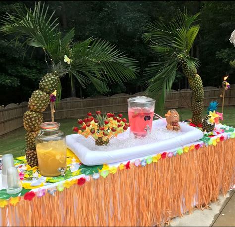 Hawaiian Theme Party Hawaiian Birthday Decoration Ideas Hawaiian Luau Party Ideas Luau Party ...