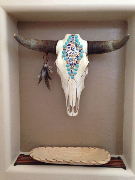 Cow skull decor, Skull decor, Painted cow skulls