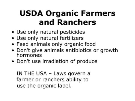 Organic food labeling | PPT