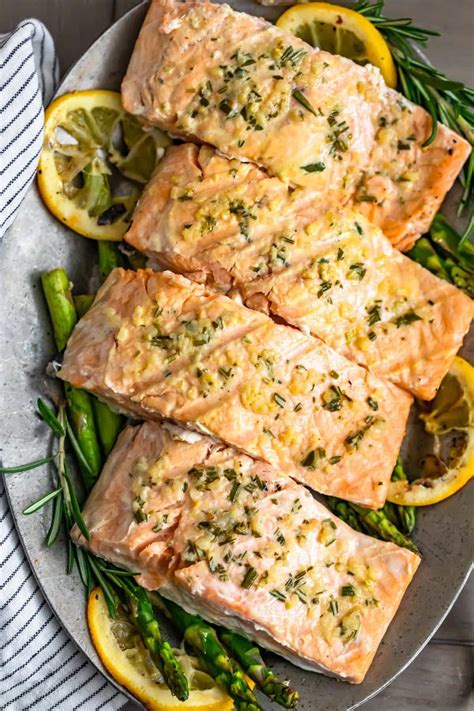 Garlic Butter Salmon (Easy Grilled Salmon Recipe) - VIDEO!!