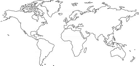 World Map Line Drawing Vector Art, Icons, and Graphics for Free Download