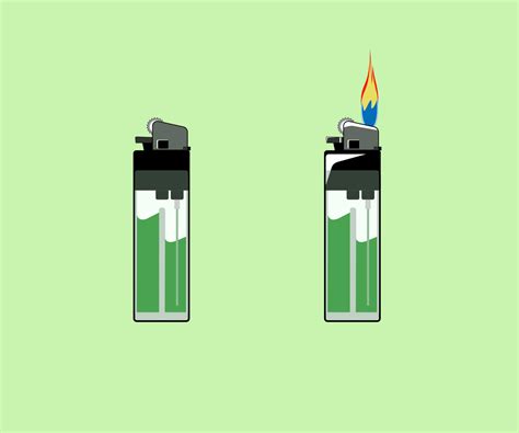 ilustration two lighter with fire 9018558 Vector Art at Vecteezy