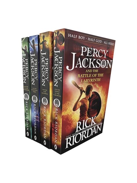 Percy Jackson 4 Book Collection Set By Rick Riordan - Tall Tales Books