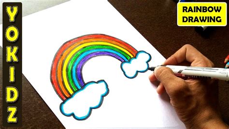 Rainbow Simple Drawing Pictures With Colour - bmp-buy