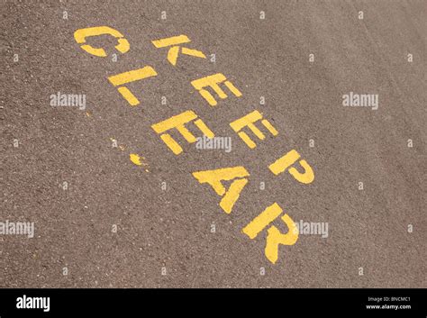 Keep clear road sign hi-res stock photography and images - Alamy