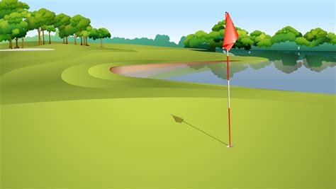 Golf course 519087 Vector Art at Vecteezy