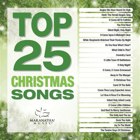 Top 25 Christmas Songs - Maranatha (Music) | daywind.com