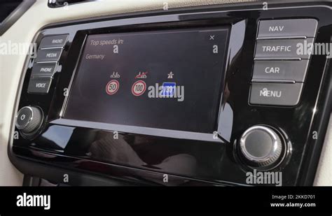 Apple CarPlay on infotainment dashboard of a new car Stock Video Footage - Alamy