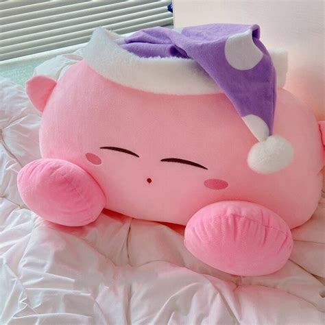 Sleeping Kirby Plush | Giant Kirby Stuffed Animals Pillow