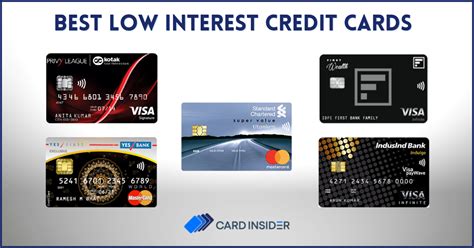 Best Low Interest Credit Cards in India 2024 - Review & Apply Online