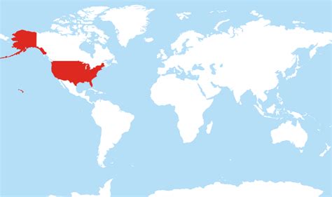 Where is United States located on the World map?