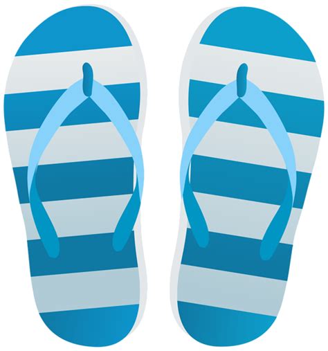 Blue Flip Flops Transparent Clip Art Image | Blue flip flops, Art ...