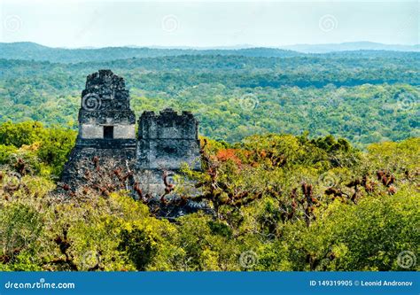 Ancient Mayan Ruins at Tikal in Guatemala Stock Image - Image of maya ...