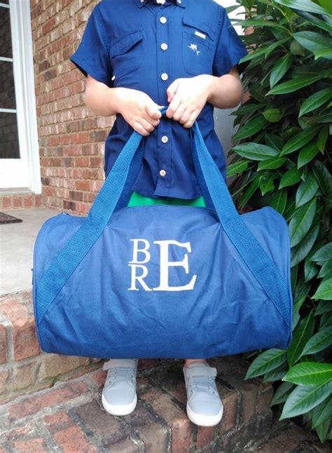 Monogrammed Duffel Bag Monogram Overnight Bag Personalized | Etsy