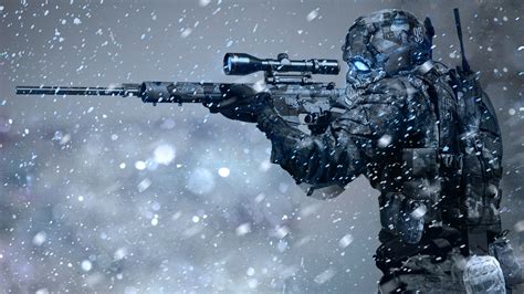 Sci-Fi, Soldier, Sniper, Rifle, 4K, HD Wallpaper | Rare Gallery