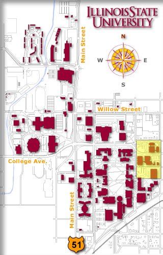 Map to Illinois State at Normal