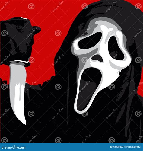 Scream Scary editorial photography. Illustration of crime - 43992007