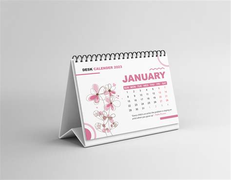 Desk Minimalist Calendar Design on Behance