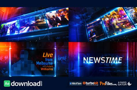 (FREE) BROADCAST NEWS PACKAGE 10877546 - (VIDEOHIVE TEMPLATE) - FREE DOWNLOAD - Free After ...