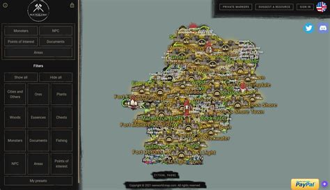 New World Aeternum Map | Resource Locations, Named Mobs, Dungeons and Lore Pages | NewWorld-Map.com