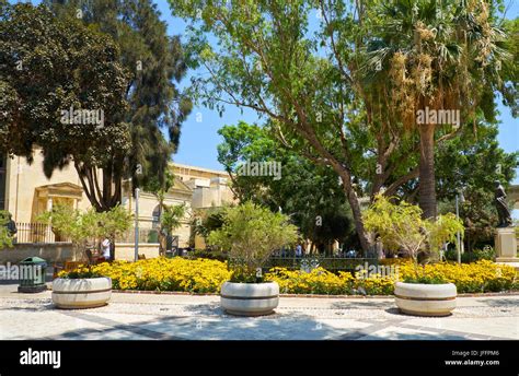 The Upper Barrakka Gardens, Valletta, Malta Stock Photo - Alamy