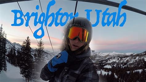 Night Skiing At Brighton Utah - YouTube