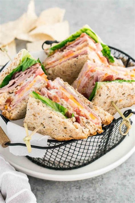 Club Sandwich (Easy & Tasty Lunch Idea) - Delicious Meets Healthy