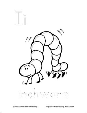 Inchworm Coloring Pages Kids