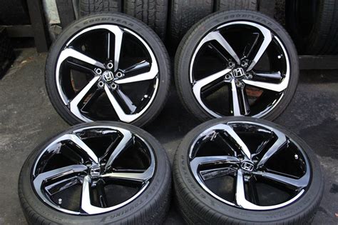 Set of 4 Honda Accord Sport 2018 2019 19" OEM Rims Tires 64127 42700TVAA94 - AllOEMRims.com