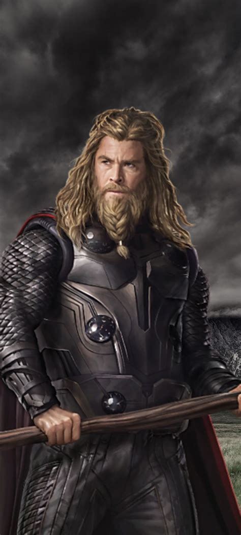 1080x2400 Chris Hemsworth As Thor In Endgame 1080x2400 Resolution Wallpaper, HD Movies 4K ...