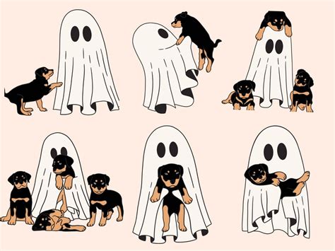 Сute Ghost Dog Svg, Ghost Dog Halloween Svg , Ghost Dog Retro Spooky Season Svg ,instant ...